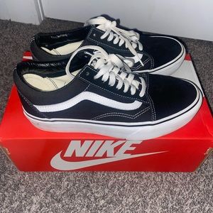 black platform vans